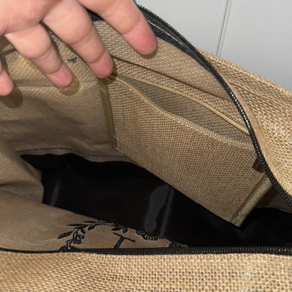 Reduced! Canvas monogram “N” tote bag & accessory bag pair - Picture 8 of 17